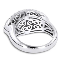 14K White Gold Women's Round Pave Diamond Ring 1ct -H'Hen Sale Store 14k gold womens round pave diamond ring 130ct p 232 backwh