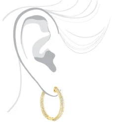 14K Rose Gold Large Inside Out Diamond Hoop Earrings 6ct -H'Hen Sale Store 14k inside out diamond hoop earrings 600ct p 35702 bodye