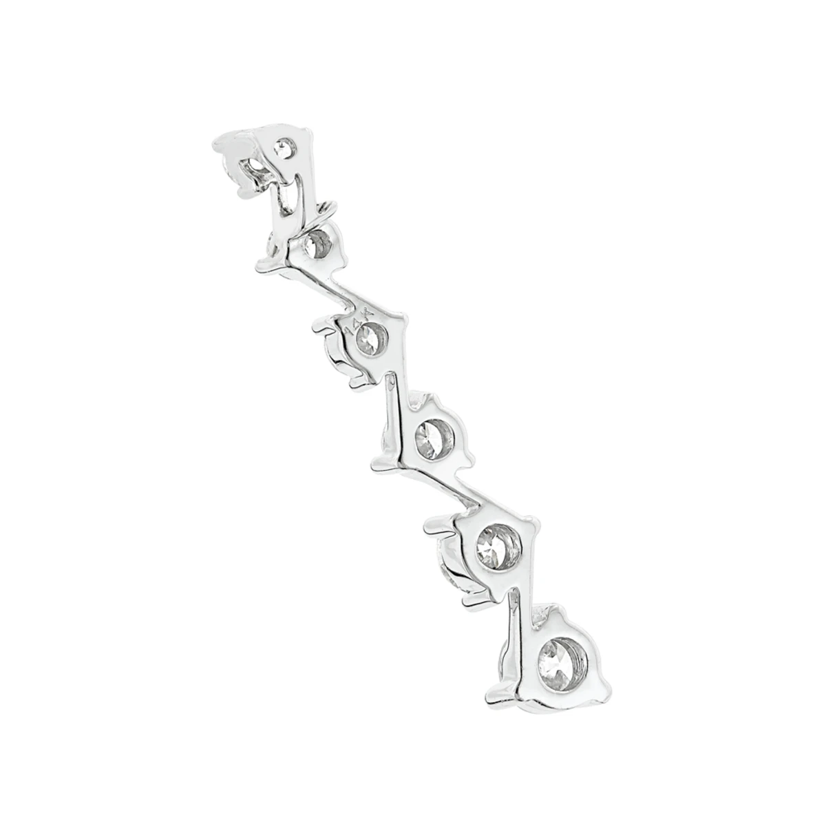 14K White Gold Journey Diamond Pendant 1.55ct 6 14K White Gold Journey Diamond Pendant 1.55ct - Image 4