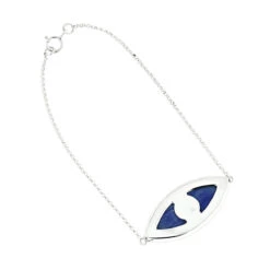 14K Yellow Gold Large Blue Evil Eye Diamond Bracelet 0.22ct 11 14K Yellow Gold Large Blue Evil Eye Diamond Bracelet 0.22ct -H'Hen Sale Store 14k large blue evil eye diamond bracelet 022ct p 35843 backwh