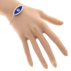 14K Yellow Gold Large Blue Evil Eye Diamond Bracelet 0.22ct 12 14K Yellow Gold Large Blue Evil Eye Diamond Bracelet 0.22ct -H'Hen Sale Store 14k large blue evil eye diamond bracelet 022ct p 35843 bodwh