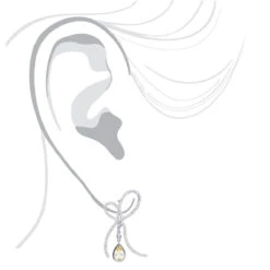 14K White Gold Lemon Quartz Diamond Bow Earrings 1.23ct 10 14K White Gold Lemon Quartz Diamond Bow Earrings 1.23ct -H'Hen Sale Store 14k lemon quartz diamond bow earrings 123ct p 22346 body white