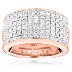 14K White Gold Men's Designer Diamond Wedding Band 2.05ct -H'Hen Sale Store 14k mens designer diamond wedding band 205ct p 40412 ro