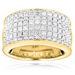 14K White Gold Men's Designer Diamond Wedding Band 2.05ct -H'Hen Sale Store 14k mens designer diamond wedding band 205ct p 40412 ye