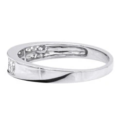 Thin 14K White Gold Princess Cut Diamond Wedding Band 0.75ct 13 Thin 14K White Gold Princess Cut Diamond Wedding Band 0.75ct -H'Hen Sale Store 14k princess cut diamond wedding band 075ct p 38034 backwh