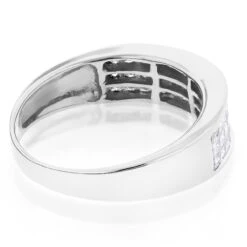 14K Yellow Gold Princess Cut Diamond Wedding Band Invisible Set Ring 1.25ct 12 14K Yellow Gold Princess Cut Diamond Wedding Band Invisible Set Ring 1.25ct -H'Hen Sale Store 14k princess cut diamond wedding band 136ct p 38035 backwh