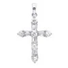 14K White Gold Round Diamond Cross Pendant 1.85ct -H'Hen Sale Store 14k round diamond cross pendant 185ct p 35135 wh
