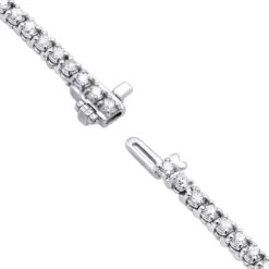 14K White Gold Round Diamond Tennis Bracelet For Women 3.55ct With 4 Prong Setting 17 14K White Gold Round Diamond Tennis Bracelet For Women 3.55ct With 4 Prong Setting -H'Hen Sale Store 14k round diamond tennis bracelet 355ct p 22423 backwh