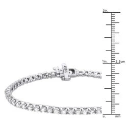 14K White Gold Round Diamond Tennis Bracelet For Women 3.55ct With 4 Prong Setting 23 14K White Gold Round Diamond Tennis Bracelet For Women 3.55ct With 4 Prong Setting -H'Hen Sale Store 14k round diamond tennis bracelet 355ct p 22423 rulerwh
