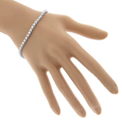 Round G VS Diamond Tennis Bracelet 4.4ct 14K White Gold 11 Round G VS Diamond Tennis Bracelet 4.4ct 14K White Gold -H'Hen Sale Store 14k round diamond tennis bracelet 440ct p 22480 bodwh