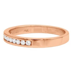 Thin 14K White Gold Round Diamond Wedding Band For Women 0.25ct 15 Thin 14K White Gold Round Diamond Wedding Band For Women 0.25ct -H'Hen Sale Store 14k round diamond wedding band 025ct p 22495 backro