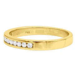 Thin 14K White Gold Round Diamond Wedding Band For Women 0.25ct 14 Thin 14K White Gold Round Diamond Wedding Band For Women 0.25ct -H'Hen Sale Store 14k round diamond wedding band 025ct p 22495 backye