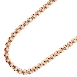 14K Yellow Gold Round Prong Set Diamond Tennis Chain Necklace For Men 13ct -H'Hen Sale Store 14k round prong set mens diamond chain necklace 13ct p 5762 rose 1682042886