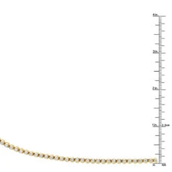 14K Yellow Gold Round Prong Set Diamond Tennis Chain Necklace For Men 13ct -H'Hen Sale Store 14k round prong set mens diamond chain necklace 13ct p 5762 ruler yellow