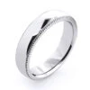 Thin Solid 14K White Gold Women's Or Men's Wedding Band 4mm -H'Hen Sale Store 14k solid gold mens wedding band 5mm 1