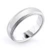 Solid 14K White Gold Wedding Band For Men 6mm 2 Solid 14K White Gold Wedding Band For Men 6mm -H'Hen Sale Store 14k solid gold wedding band for men 6mm 1