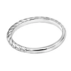 Thin Solid 14K White Gold Wedding Band For Women 13 Thin Solid 14K White Gold Wedding Band For Women -H'Hen Sale Store 14k solid gold wedding band p 35067 backwh