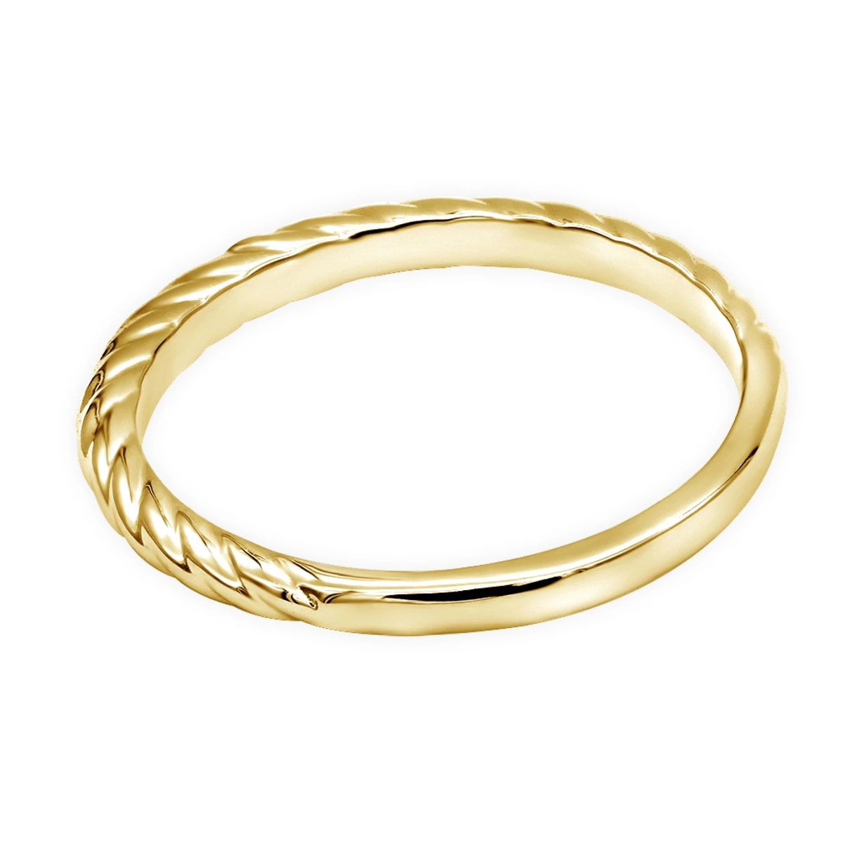 Thin Solid 14K White Gold Wedding Band For Women 7 Thin Solid 14K White Gold Wedding Band For Women - Image 5