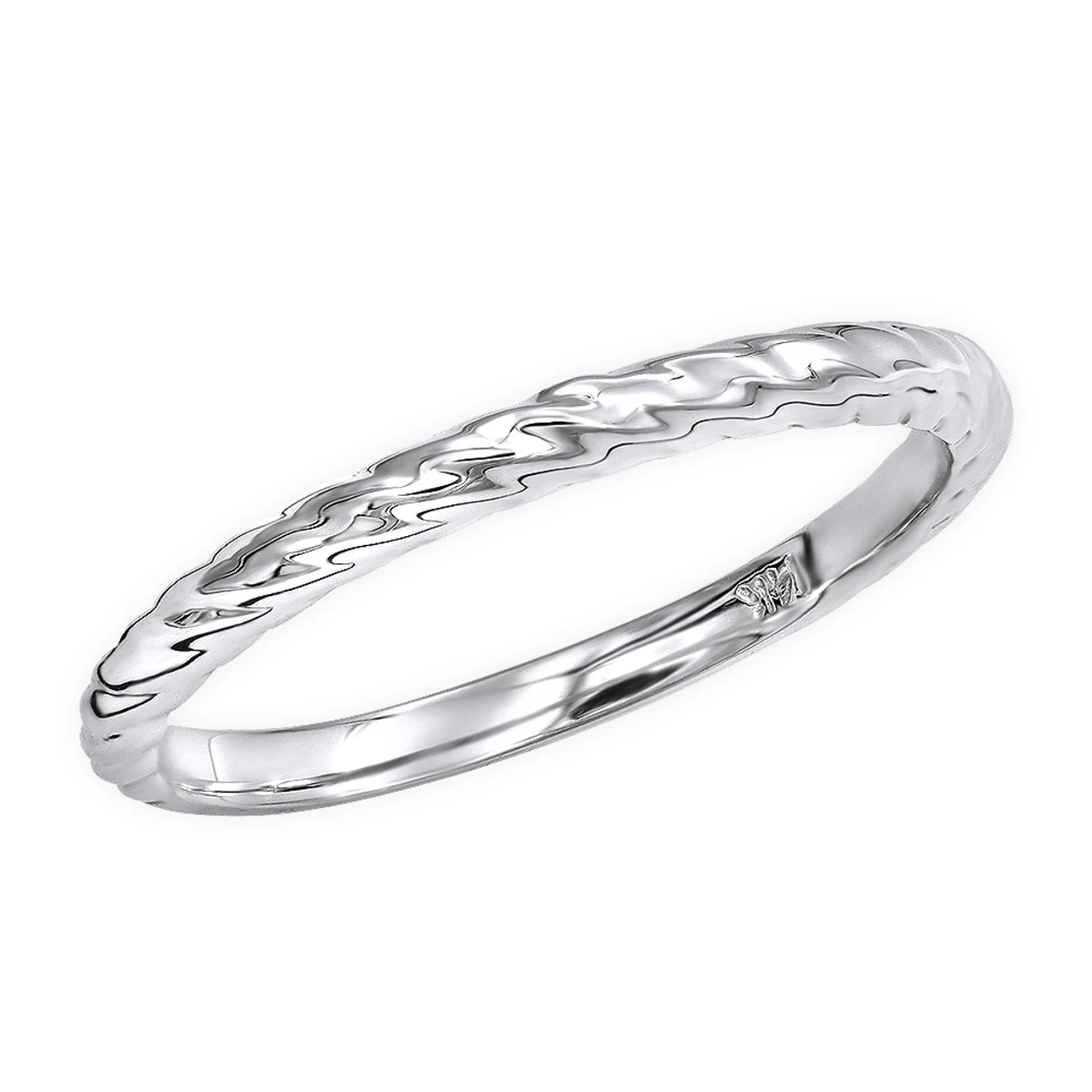 Thin Solid 14K White Gold Wedding Band For Women 3 Thin Solid 14K White Gold Wedding Band For Women