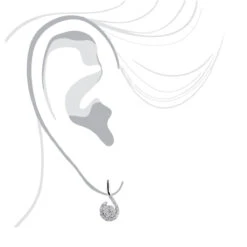 14K White Gold Swirl Diamond Earrings For Women 0.75ct 11 14K White Gold Swirl Diamond Earrings For Women 0.75ct -H'Hen Sale Store 14k swirl diamond earrings 075ct p 22553bod