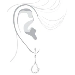 Two Tone 14K White Gold Journey Diamond Earrings 1.30ct -H'Hen Sale Store 14k two tone gold journey diamond earrings 130ct p 155 bodwh