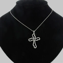 14K White Gold Unique Diamond Cross Pendant 0.32ct 8 14K White Gold Unique Diamond Cross Pendant 0.32ct -H'Hen Sale Store 14k unique diamond cross pendant 032ct p 41782bod