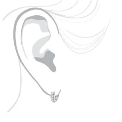 14K White Gold Unique Huggie Diamond Earrings 0.77ct 11 14K White Gold Unique Huggie Diamond Earrings 0.77ct -H'Hen Sale Store 14k unique huggie diamond earrings 077ct p 22348 bodwh