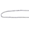 14K White Gold Cable Chain 20in-40in Long 3mm Wide -H'Hen Sale Store 14k white gold cable chain 20in 40in long 3mm wide 1