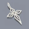 14K White Gold Cross Pendant 0.32ct 1 14K White Gold Cross Pendant 0.32ct -H'Hen Sale Store 14k white gold cross pendant 032ct p 42046