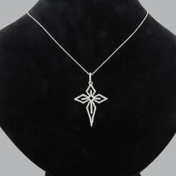 14K White Gold Cross Pendant 0.32ct 8 14K White Gold Cross Pendant 0.32ct -H'Hen Sale Store 14k white gold cross pendant 032ct p 42046bod