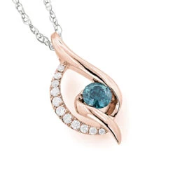 14K White Gold Ladies Blue Diamond Necklace 0.35ct La Minor 9 14K White Gold Ladies Blue Diamond Necklace 0.35ct La Minor -H'Hen Sale Store 14k white gold ladies blue diamond necklace 035ct la minor ro