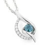 14K White Gold Ladies Blue Diamond Necklace 0.35ct La Minor 1 14K White Gold Ladies Blue Diamond Necklace 0.35ct La Minor -H'Hen Sale Store 14k white gold ladies blue diamond necklace 035ct la minor wh