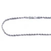 14K White Gold Men's Diamond Cut Rope Chain 2.5mm 18in - 40in -H'Hen Sale Store 14k white gold mens diamond cut rope chain 25mm 18in 40in 1