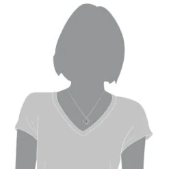 14K White Gold Single Blue Diamond Heart Necklace For Women Pendant 13 14K White Gold Single Blue Diamond Heart Necklace For Women Pendant -H'Hen Sale Store 14k white gold single blue diamond heart necklace for women pendant 4