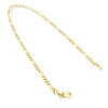 14K Yellow Gold Figaro Chain Bracelet 5.5mm 7.5-9in