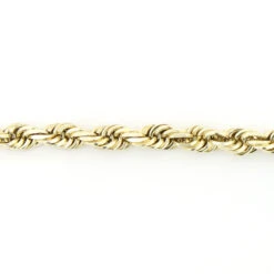 Men's Solid 14K Yellow Gold Rope Chain By Luxurman 5mm 22-30in -H'Hen Sale Store 14k yellow gold rope chain 5mm 22 30in 4