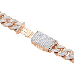 15 Carats Real Diamond Cuban Link Chain Choker Necklace 14K Yellow Gold 12mm Wide -H'Hen Sale Store 15 carats real diamond cuban link chain choker necklace real 14k gold 12mm wide 000938 backro