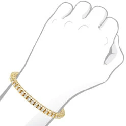 11 Carat Diamond Tennis Bracelet For Men & Women 14K Yellow Gold By Luxurman 13 11 Carat Diamond Tennis Bracelet For Men & Women 14K Yellow Gold By Luxurman -H'Hen Sale Store 155 carat diamond tennis bracelet for men women 14k gold by luxurman bodye