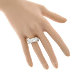 18K Yellow Gold Designer Diamond Band Round Baguette 2.34ct -H'Hen Sale Store 18k gold designer diamond band round baguette 234ct p 6285 bodye