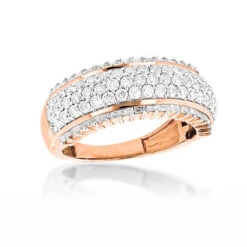 18K Yellow Gold Designer Diamond Band Round Baguette 2.34ct -H'Hen Sale Store 18k gold designer diamond band round baguette 234ct p 6285 ro