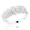18K White Gold Designer Women's Diamond Ring 1.5ct