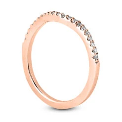 Ultra Thin 18K White Gold Diamond Engagement Band 0.11ct -H'Hen Sale Store 18k gold diamond engagement band 011ct p 30304 back rose 20220426