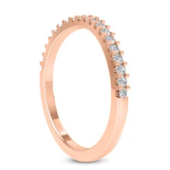 Ultra Thin 18K White Gold Diamond Engagement Band 0.16ct -H'Hen Sale Store 18k gold diamond engagement band 016ct p 29979 back rose 20220426