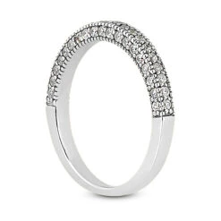 Thin 18K White Gold Diamond Engagement Band 0.43ct -H'Hen Sale Store 18k gold diamond engagement band 043ct p 29939 back white