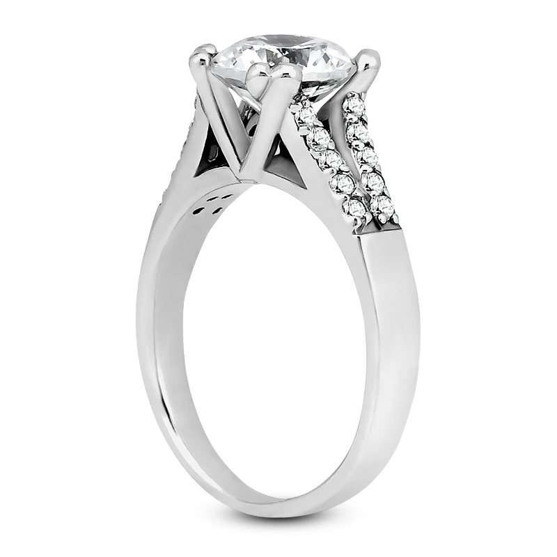 18K White Gold Diamond Engagement Ring 0.95ct 3.09mm 6 18K White Gold Diamond Engagement Ring 0.95ct 3.09mm - Image 4