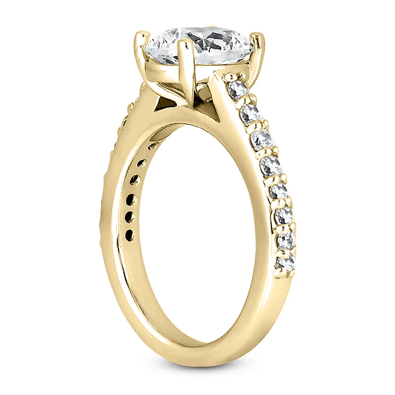 18K White Gold Diamond Engagement Ring 1.05ct 2.4mm 7 18K White Gold Diamond Engagement Ring 1.05ct 2.4mm - Image 5