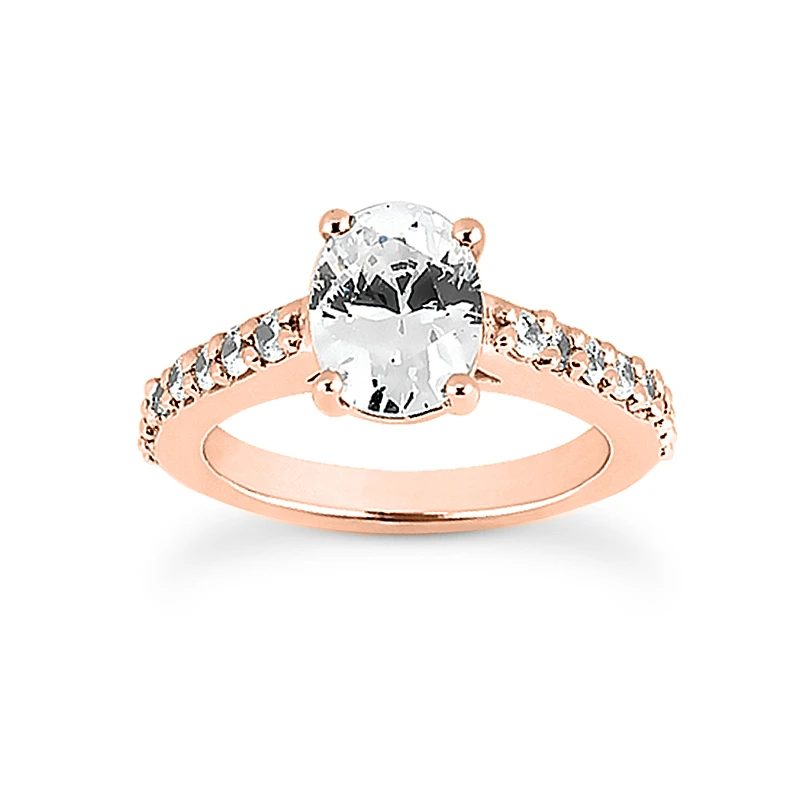 18K White Gold Diamond Engagement Ring 1.05ct 2.4mm 5 18K White Gold Diamond Engagement Ring 1.05ct 2.4mm - Image 3