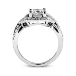 18K White Gold Diamond Engagement Ring 1.18ct 5.2mm -H'Hen Sale Store 18k gold diamond engagement ring 118ct p 35004 additional white