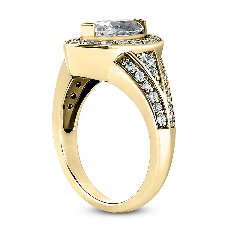 18K White Gold Diamond Engagement Ring 1.42ct 7.8mm 7 18K White Gold Diamond Engagement Ring 1.42ct 7.8mm - Image 5