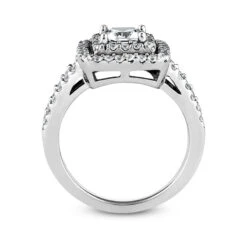 18K White Gold Diamond Engagement Ring 1.43ct 4.0mm -H'Hen Sale Store 18k gold diamond engagement ring 143ct p 35028 additional white